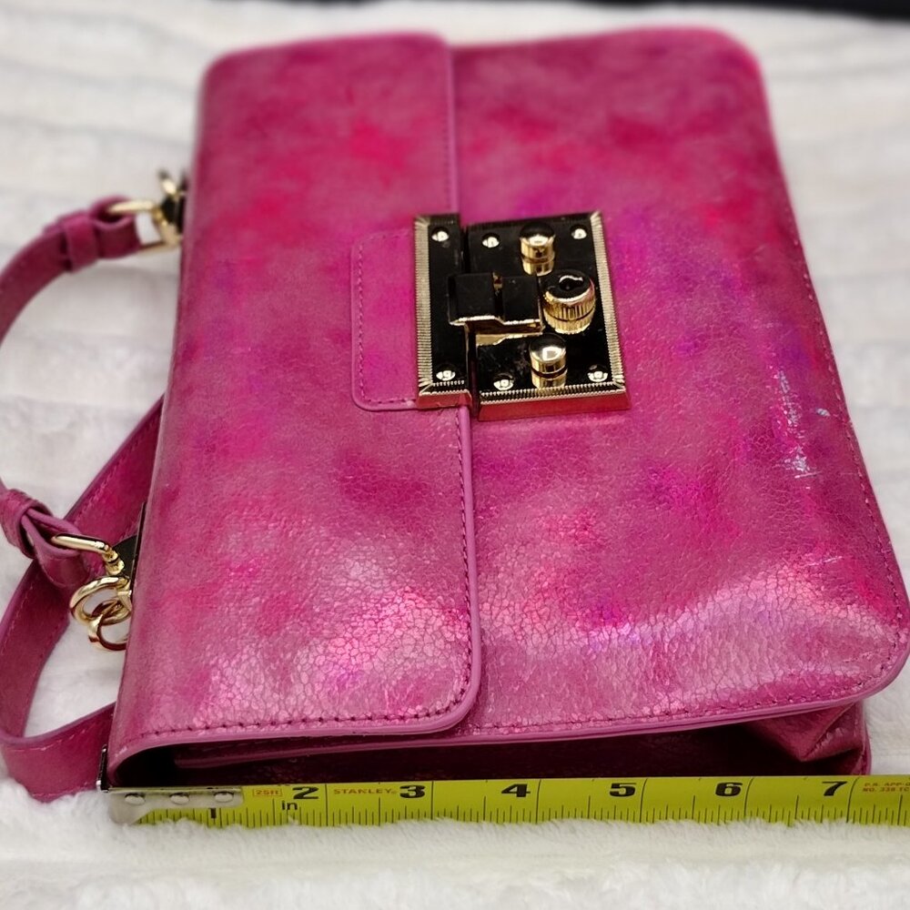 Steve Madden Nessa Pink Fuchsia Top Handle Crossbody Handbag - Picture 4 of 9